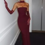 Yulia Maxi Dress - Cherry Lacquer - Image 11