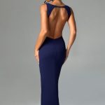 Kassandra Maxi Dress - Navy - Image 2