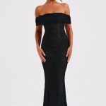 Stephanie Maxi Dress - Black - Image 3