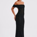 Stephanie Maxi Dress - Black - Image 5