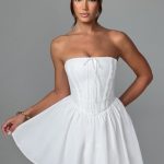 Evie Mini Dress - Ivory - Image 7
