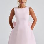 Carrie Mini Dress - Blush - Image 7