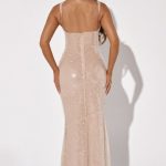 Corinne Maxi Dress - Nude - Image 3