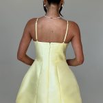 Nicole Mini Dress - Lemon - Image 3