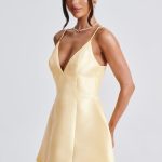 Nicole Mini Dress - Lemon - Image 6