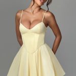 Analeigh Mini Dress - Lemon - Image 4