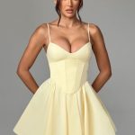 Analeigh Mini Dress - Lemon - Image 5
