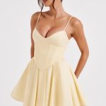 Analeigh Mini Dress - Lemon - Image 8