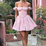 Penelope Mini Dress - Blush - Image 2