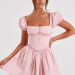 Penelope Mini Dress - Blush - Image 9