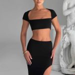 Adorn Maxi Skirt - Black - Image 2