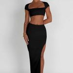 Adorn Maxi Skirt - Black - Image 5