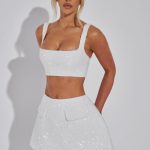 Kiri Mini Skirt - Ivory - Image 10