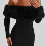 Vittoria Midi Dress-Black - Image 3