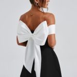 Delta Mini Dress - Black/White - Image 9
