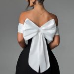 Delta Mini Dress - Black/White - Image 10