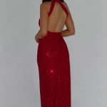 Genevieve Maxi Dress - Red Sparkle - Image 2