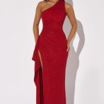 Genevieve Maxi Dress - Red Sparkle - Image 8