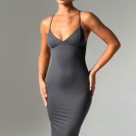Zelda Maxi Dress - Charcoal - Image 3