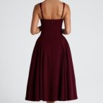 Betty Midi Dress - Cherry Lacquer - Image 2