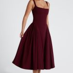 Betty Midi Dress - Cherry Lacquer - Image 3