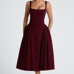 Betty Midi Dress - Cherry Lacquer - Image 9