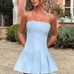 Bryony Mini Dress - Blue - Image 6