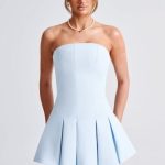 Bryony Mini Dress - Blue - Image 8