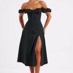 Courtney Midi Dress - Black