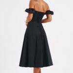 Courtney Midi Dress - Black - Image 2