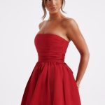 Katrina Mini Dress - Red - Image 3