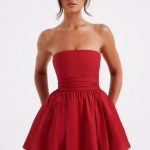 Katrina Mini Dress - Red - Image 6