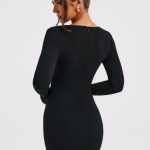 Priya Mini Dress - Black - Image 3
