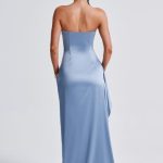 Tian Maxi Dress - Dusty Blue - Image 3