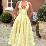 Effie Midi Dress - Lemon - Image 3