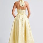 Effie Midi Dress - Lemon - Image 4