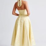 Effie Midi Dress - Lemon - Image 7
