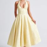 Effie Midi Dress - Lemon - Image 9